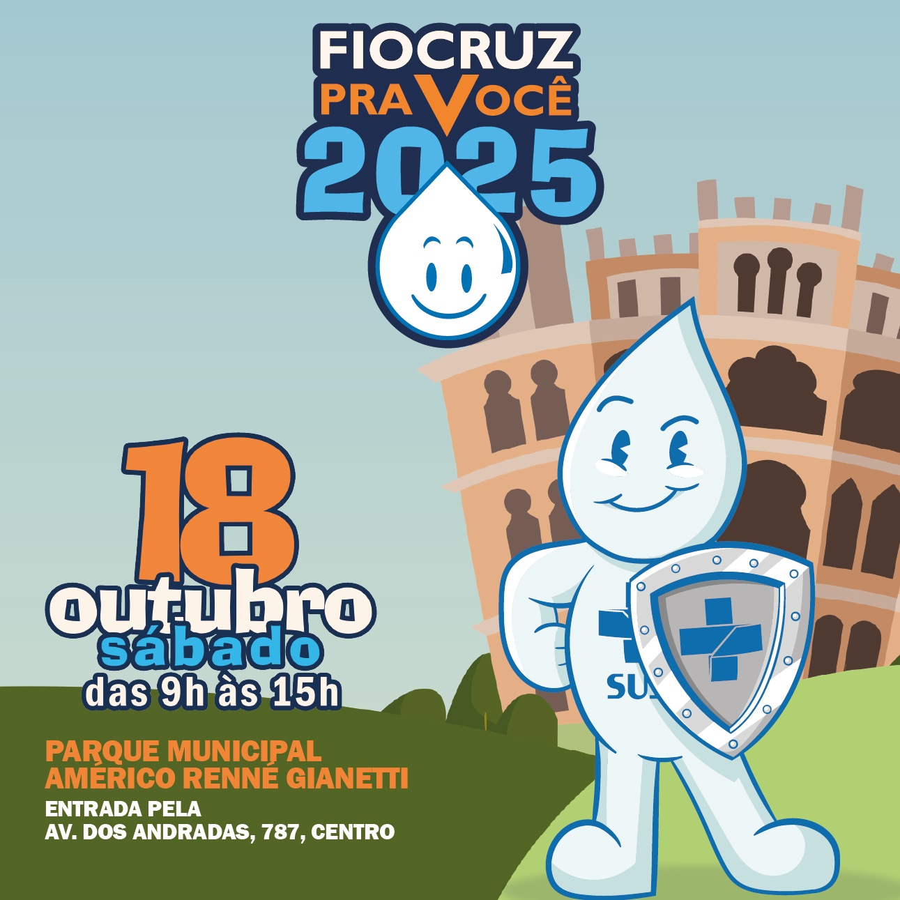 Fiocruz pra Você leva vacinação, ciência e diversão ao Parque Municipal neste sábado (18/10) ... 